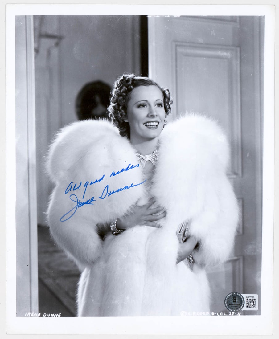 Irene Dunne 8x10 Photo SIGNED BAS COA (1 of 1)