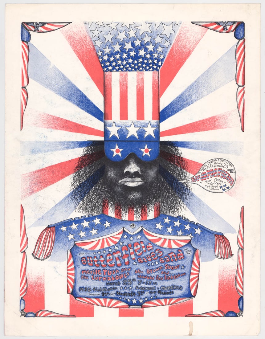 1969 Montana State University Concert Poster (1 of 1)