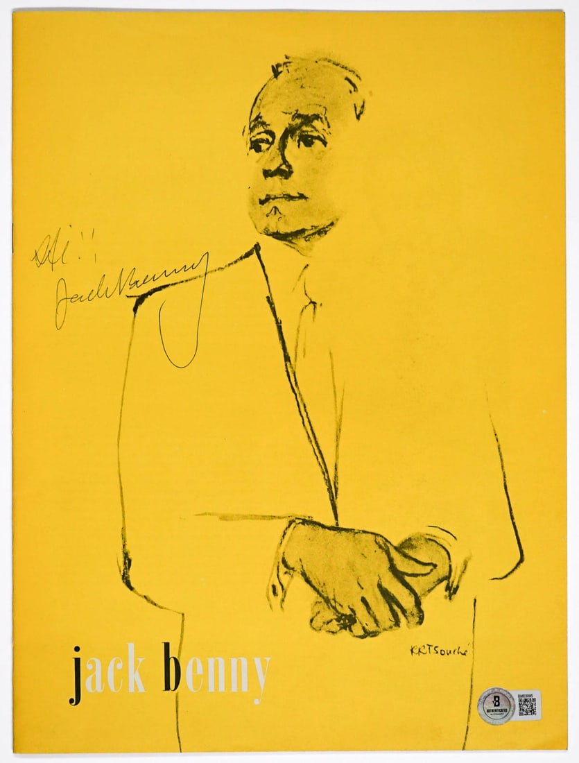 Jack Benny Theater Program SIGNED BAS COA (1 of 5)