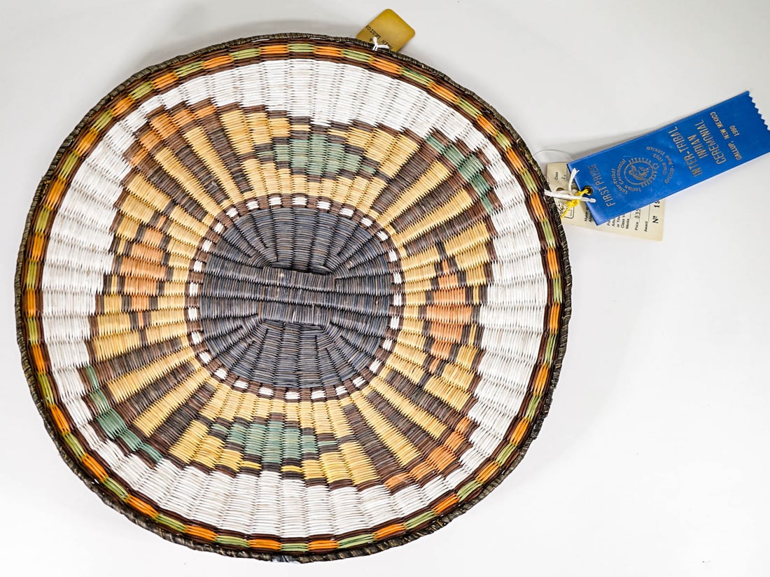 Clara Sekayesva Hopi Wicker Plaque (1 of 4)