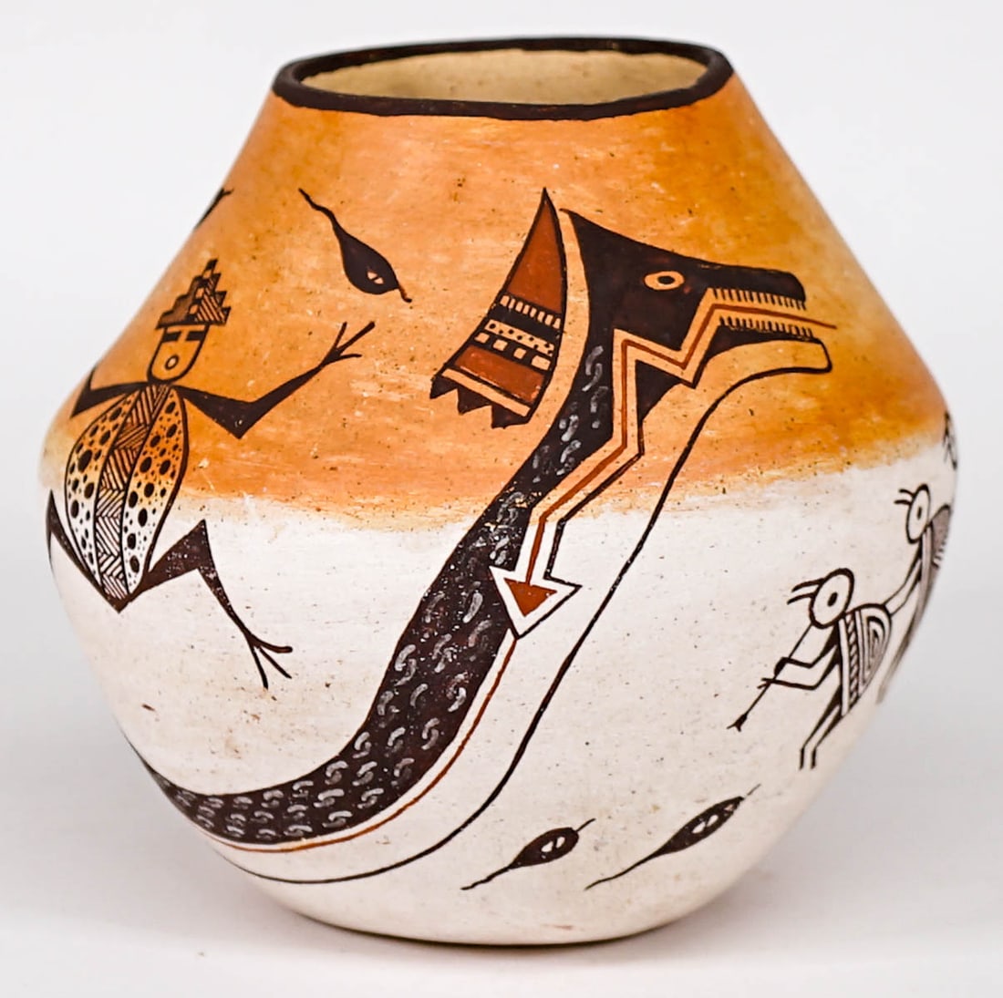 Nahohai Native American Zuni Pueblo 5IN Pot (1 of 6)