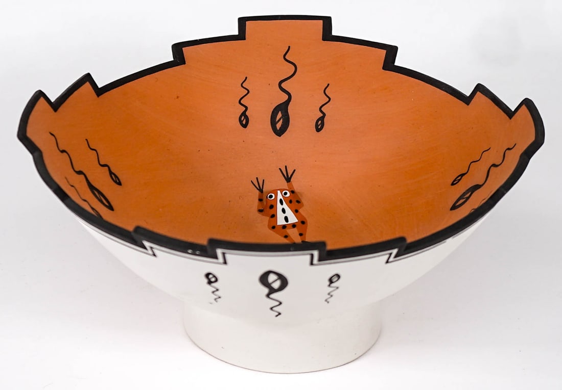 Marcus Homer Zuni 9.5 IN Frog Effigy Bowl (1 of 6)