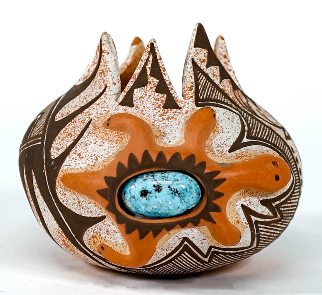 Noreen Simplico Zuni Pueblo Pottery 3IN Pot (1 of 7)