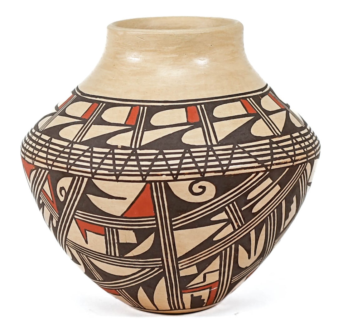 Venora Silas Hopi Pottery 4.25IN Polychrome Vase (1 of 6)