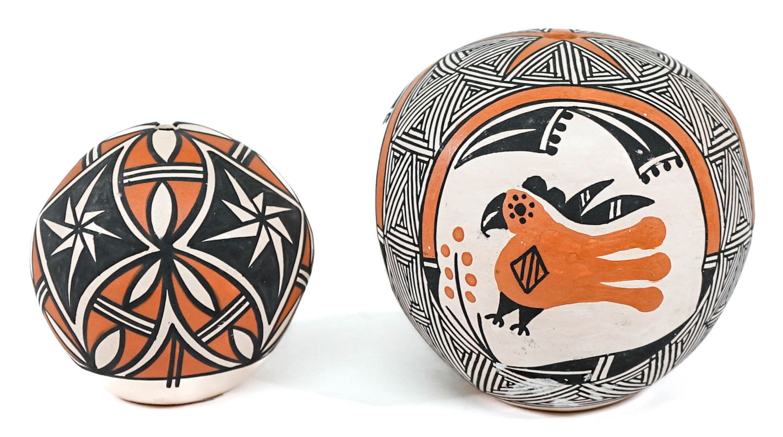 Becky Pasquale Acoma Pueblo (2) Small Seed Pots (1 of 6)