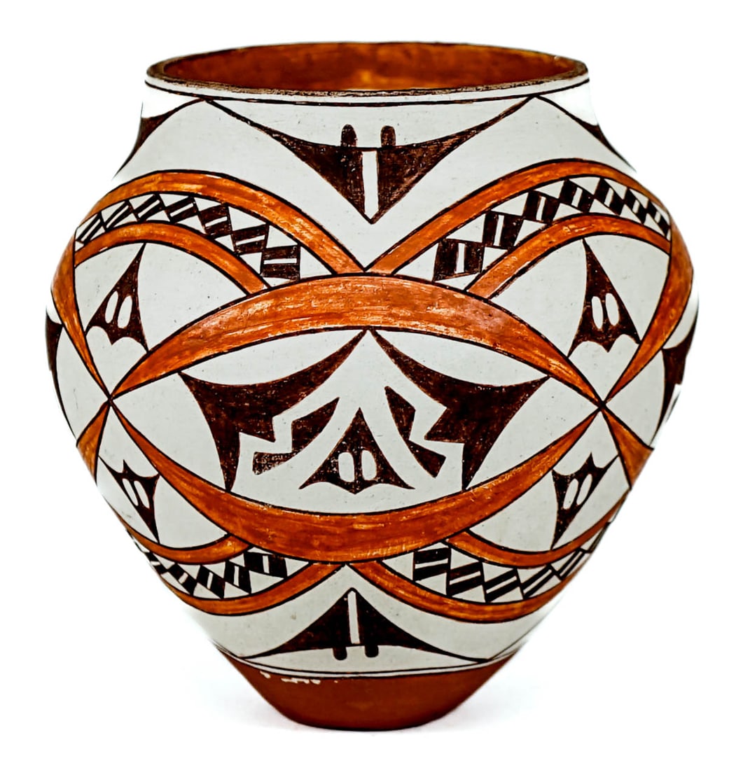 L. Reed Native American Acoma 5IN Polychrome Pot (1 of 7)