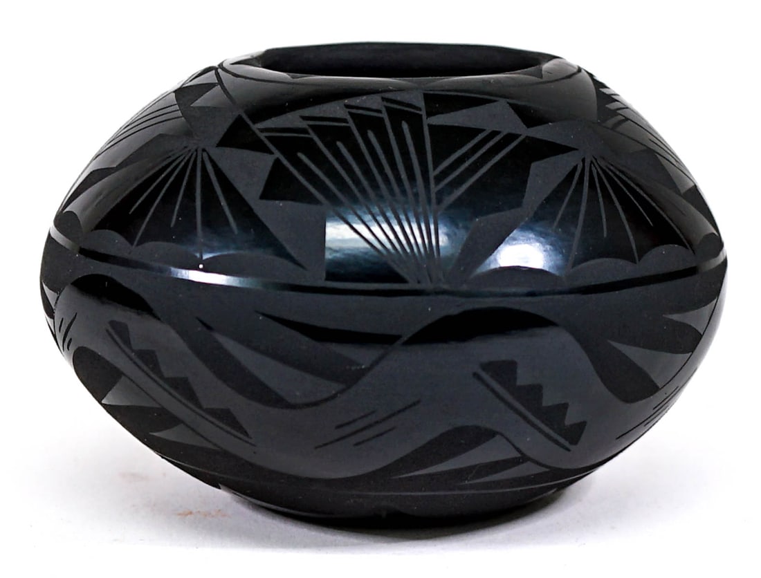 Noel and Lenore Santa Clara Pueblo [Blackware] (1 of 7)