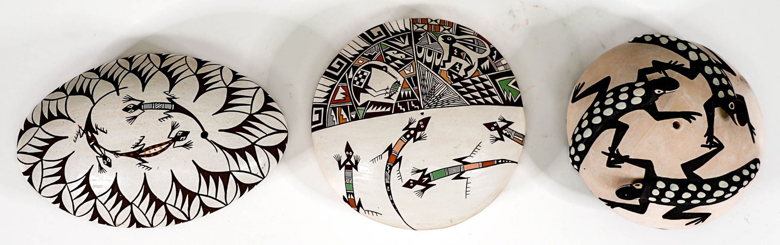 Acoma NM (3) Seed Pots [Lizard, Gecko] (1 of 10)
