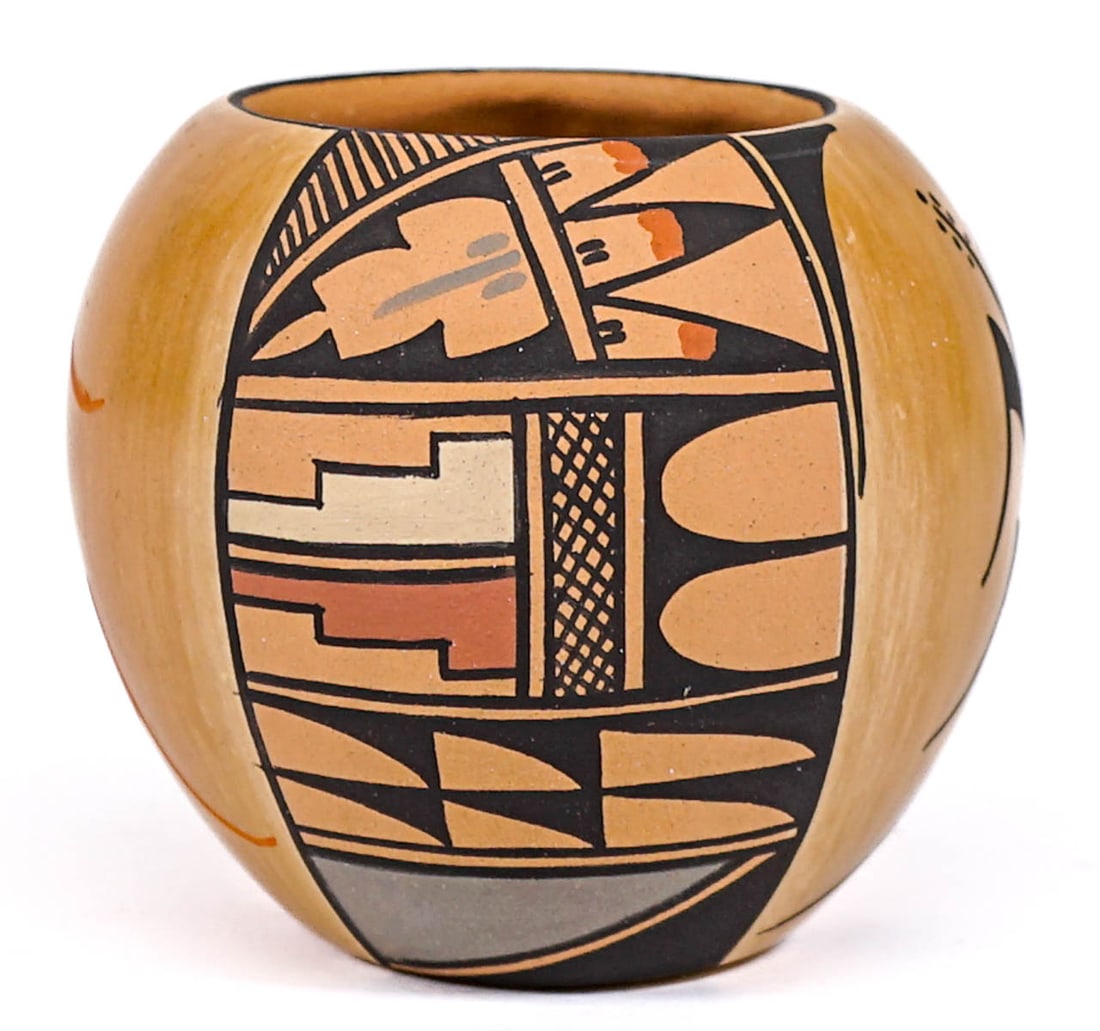 Roberta Shendo Jemez 3IN Pot Pueblo [Polychrome] (1 of 6)