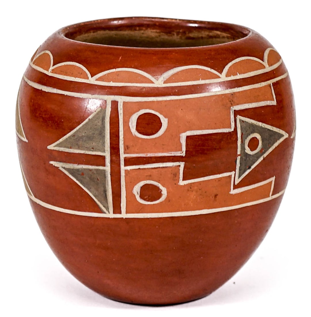 Flora Naranjo Santa Clara 4IN Pottery Vase [Red] (1 of 5)