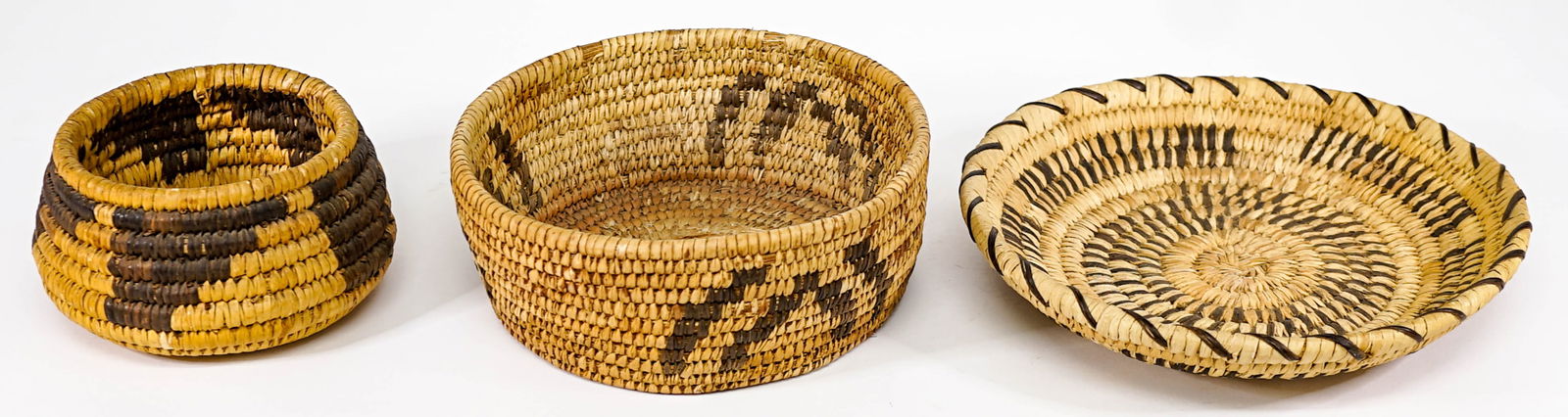 Southwest (3) Handwoven Baskets (1 of 6)