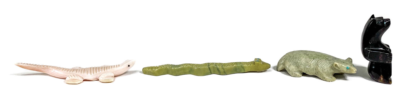 (4) Zuni Fetish Signed & Unsigned (1 of 13)