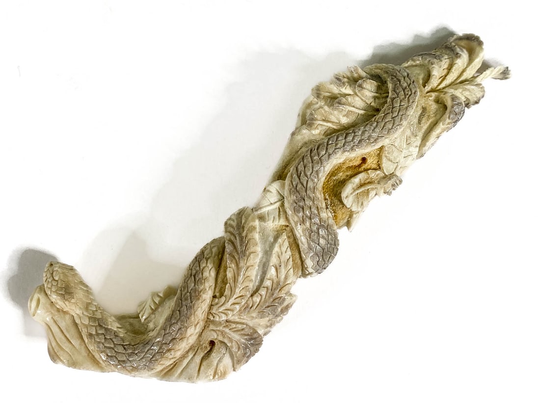 Zuni Snake on Branch Antler Fetish (1 of 6)