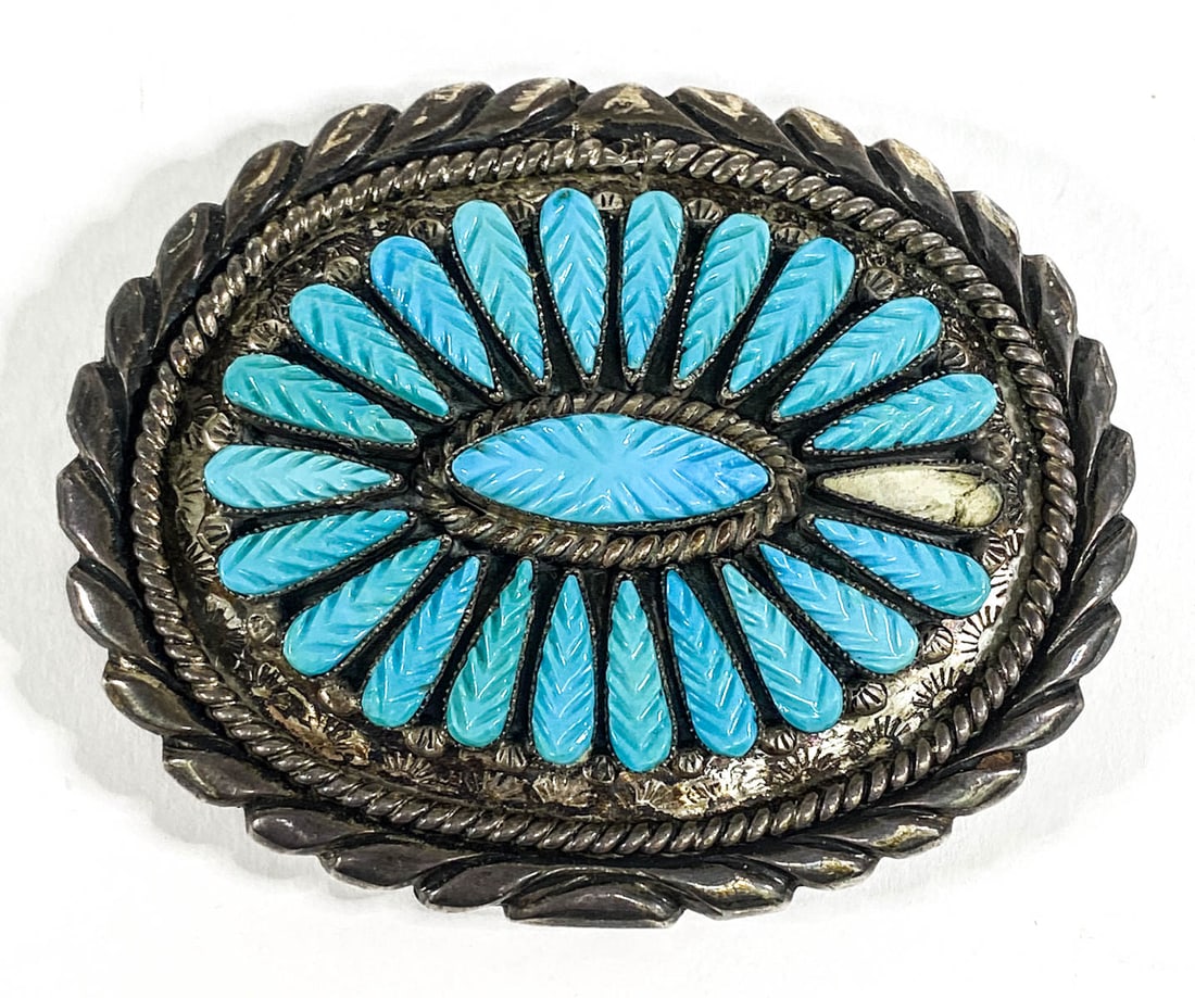 Robert Eustace Zuni Sterling Buckle (1 of 4)