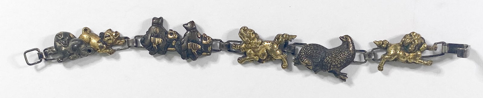 Japanese Menuki Mixed Metals Bracelet (1 of 2)