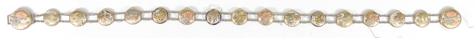 Satsuma Belt: Satsuma belt. The largest (buckle) measures 1.1875 inches diameter (30 mm), other measure 1 inches diameter (25 mm). Total length is 26.5 inches (67 cm). No signs of damage or repairs. If lot is absen