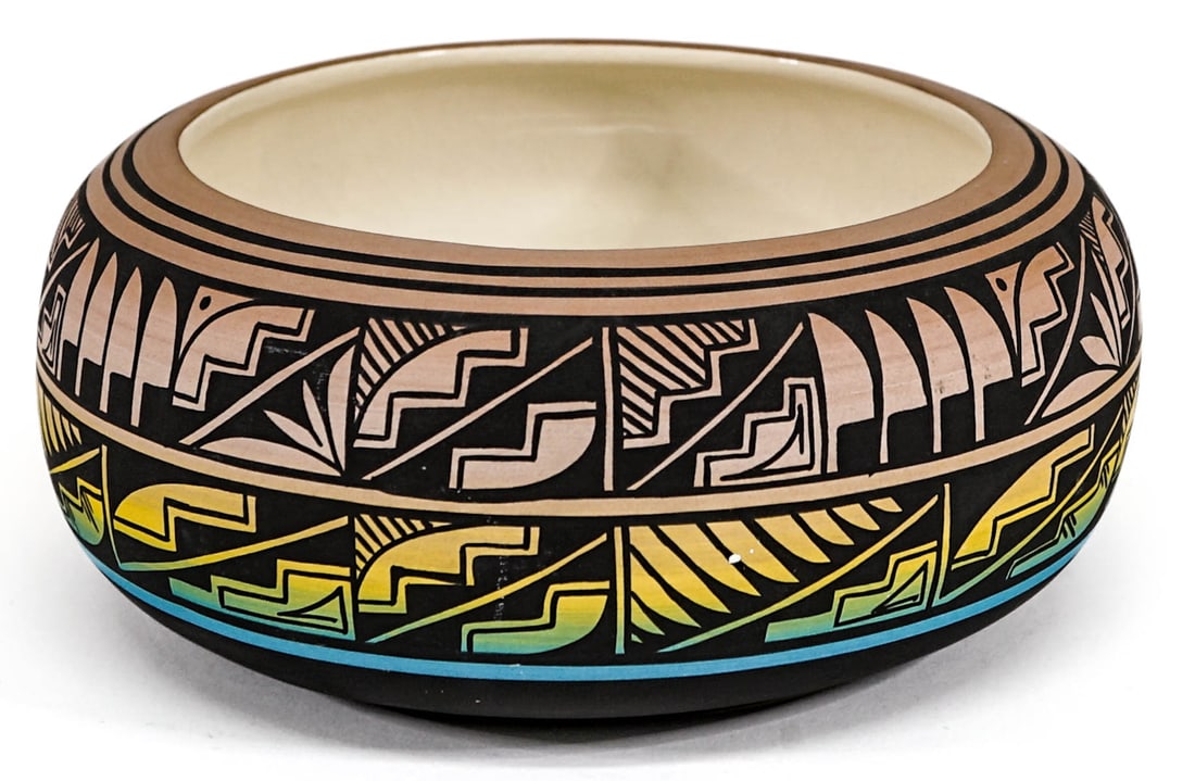 Navajo Ute Mtn Pottery 8 IN Bowl [Polychrome] (1 of 6)