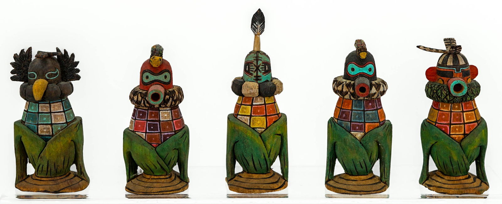 Native American (5) Kachina 3.5 IN Dolls (1 of 6)