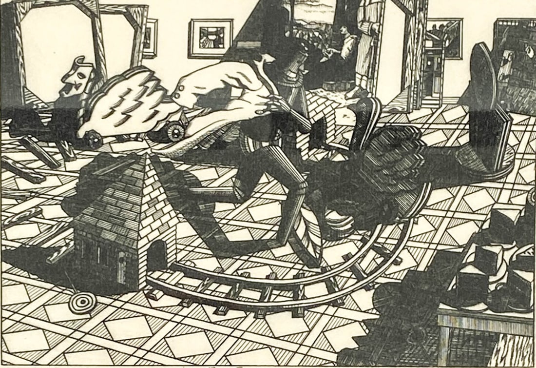 Brian Paulsen (b.1941, North Dakota) Etching (1 of 4)