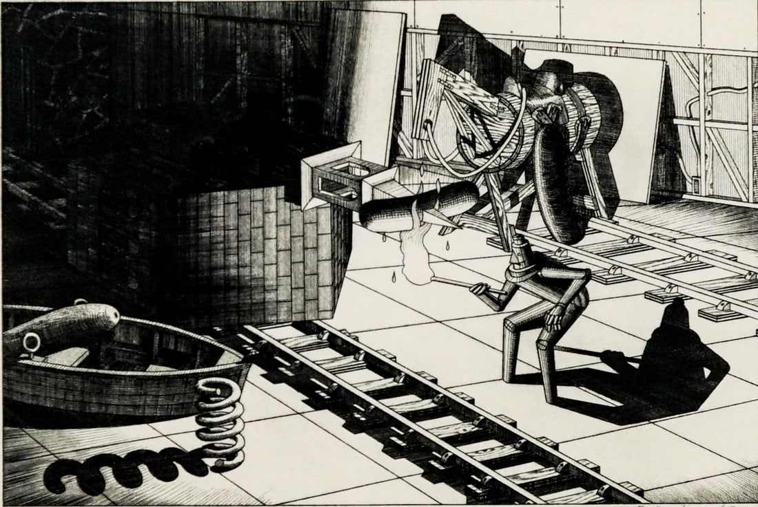 Brian Paulsen (b.1941, North Dakota) Etching (1 of 5)