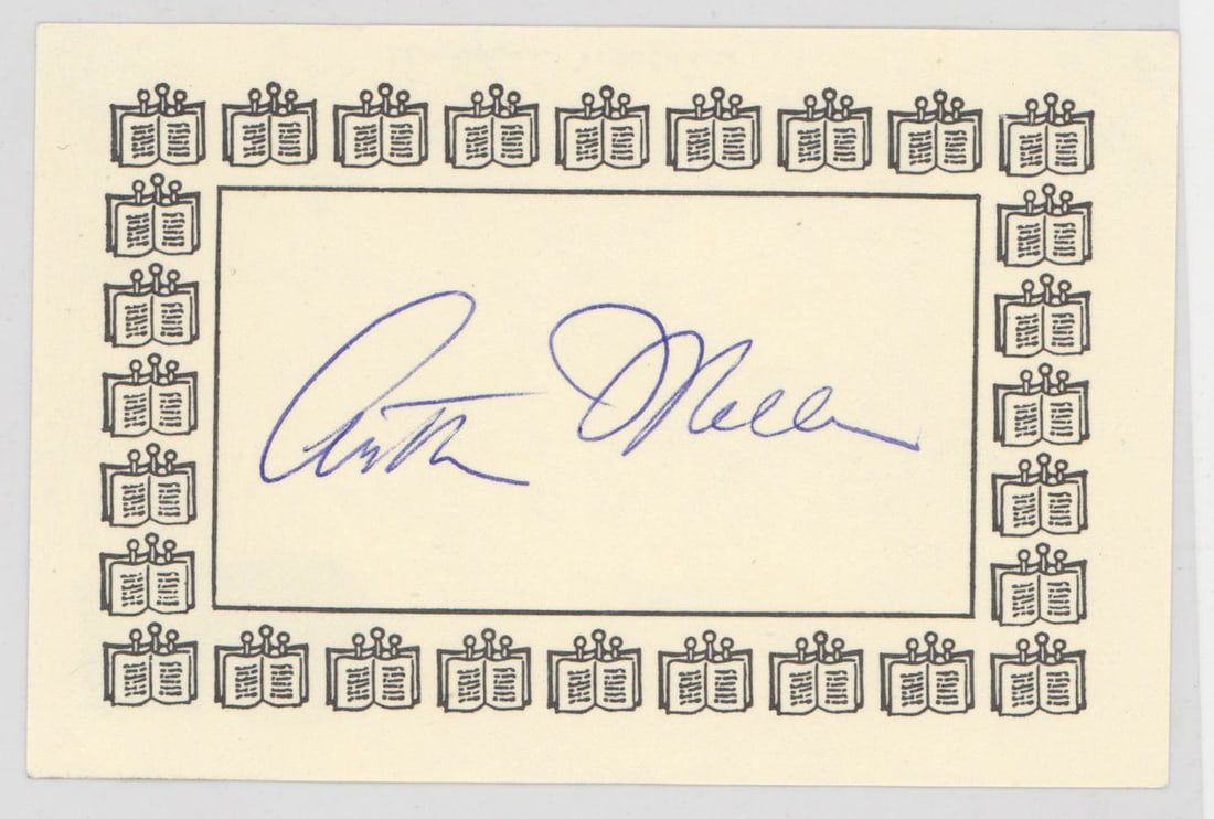 Arthur Miller Bookplate SIGNED BAS COA (1 of 2)