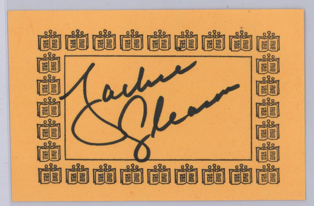 Jackie Gleason Signed Bookplate UNUSED (1 of 2)