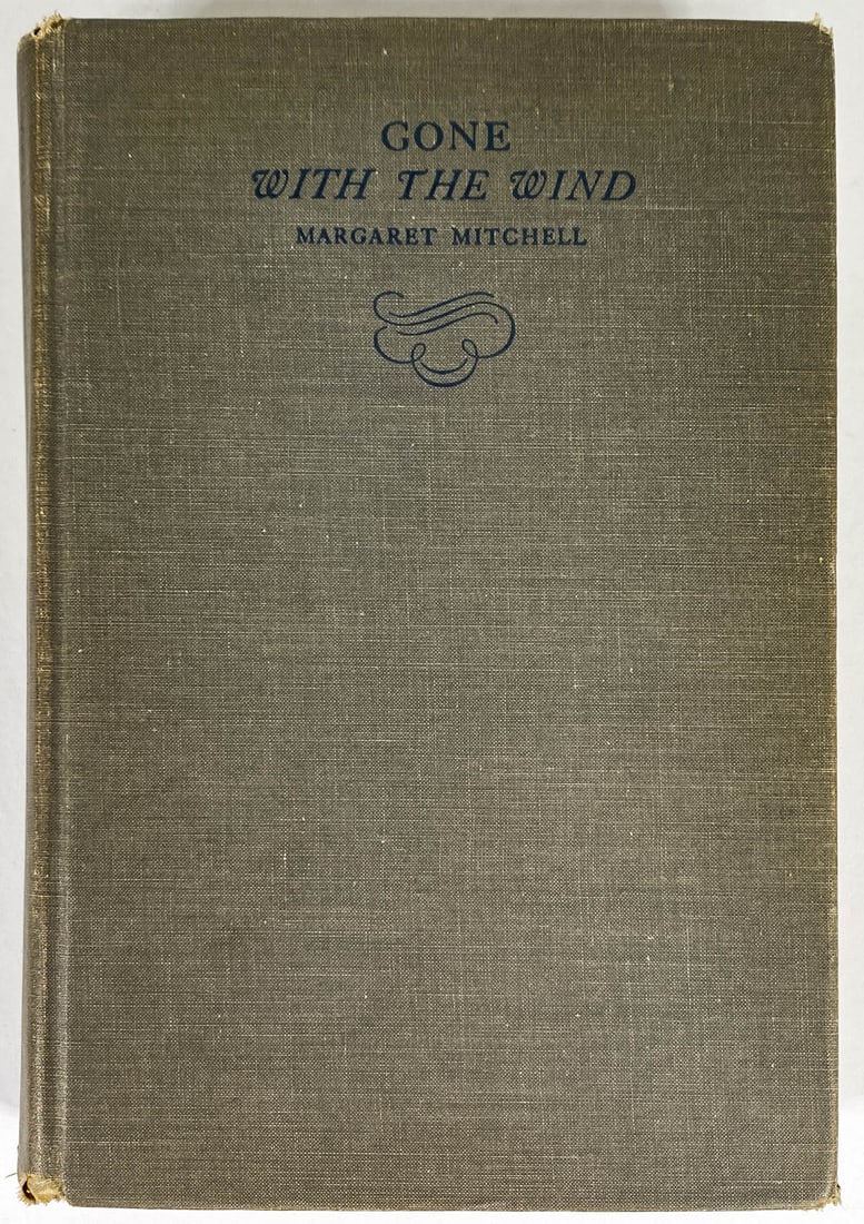 Gone With The Wind True First Edition: Gone With The Wind True First Edition. The copyright page states "Published May, 1936" with no other printing statements and no other copyright years stated. Boards are gray cloth with blue lettering