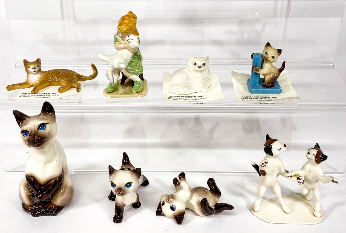 Hagen Renaker (8) Small Figurines [Cats] (1 of 6)