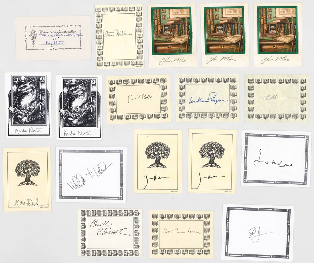 Collection Signed Bookplates UNUSED (18) (1 of 15)
