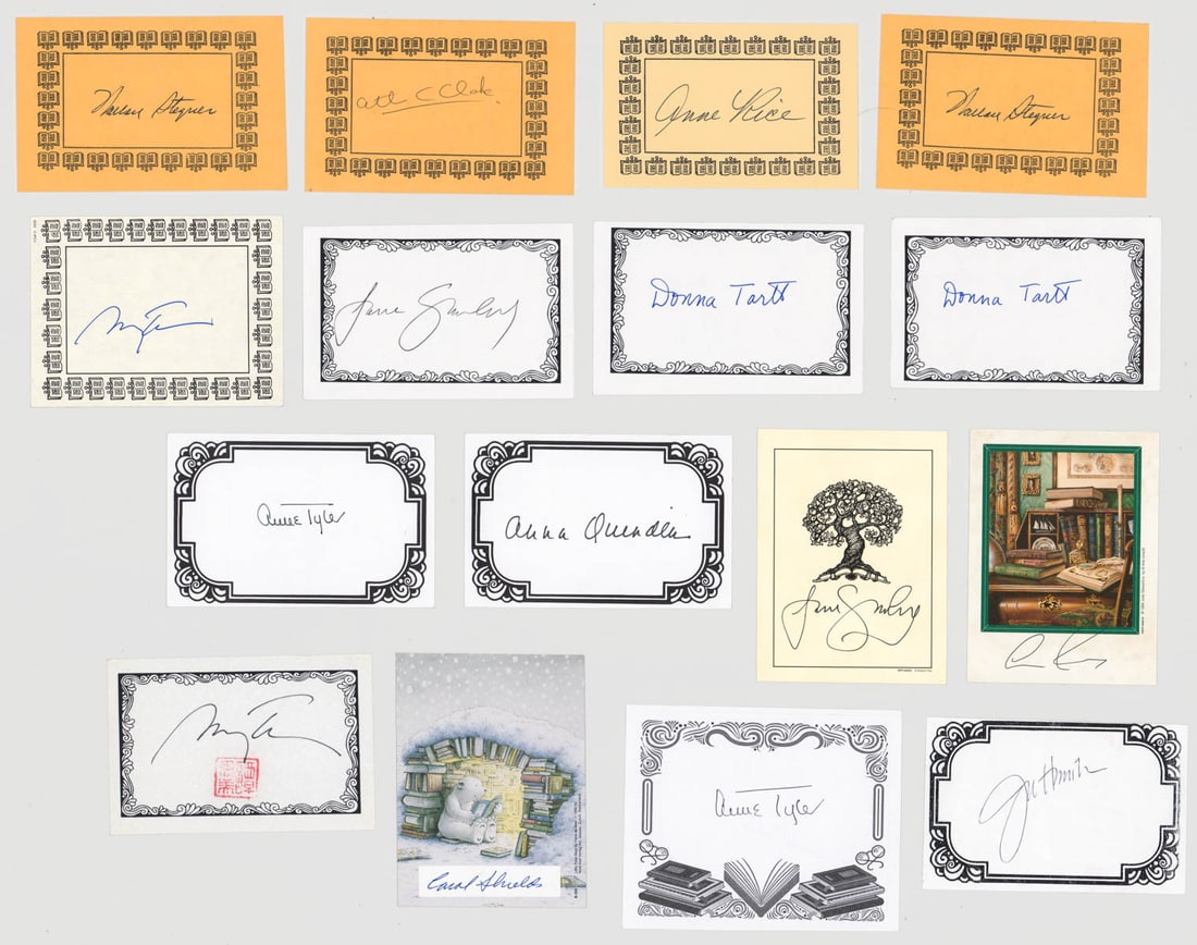 Collection of Signed Unused Bookplates (16) (1 of 9)