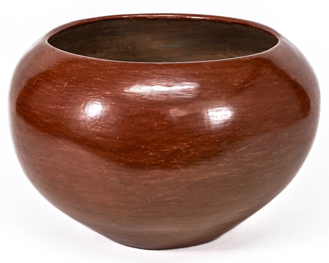 San Juan Pueblo Redware Large Pot 8 x 13 inches (1 of 7)