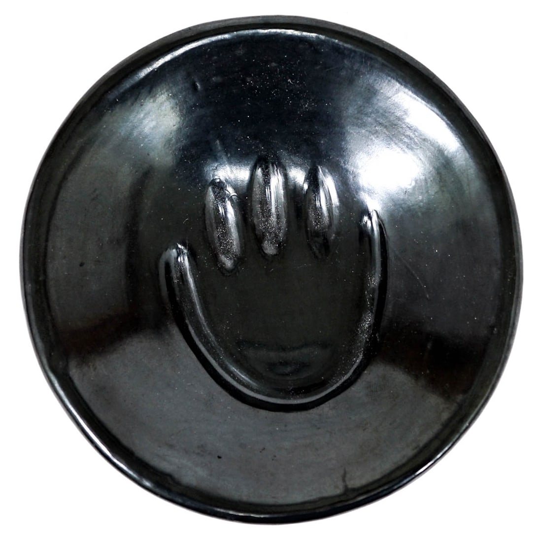 Severa Tafoya Santa Clara Small Tray with Bear Paw (1 of 2)