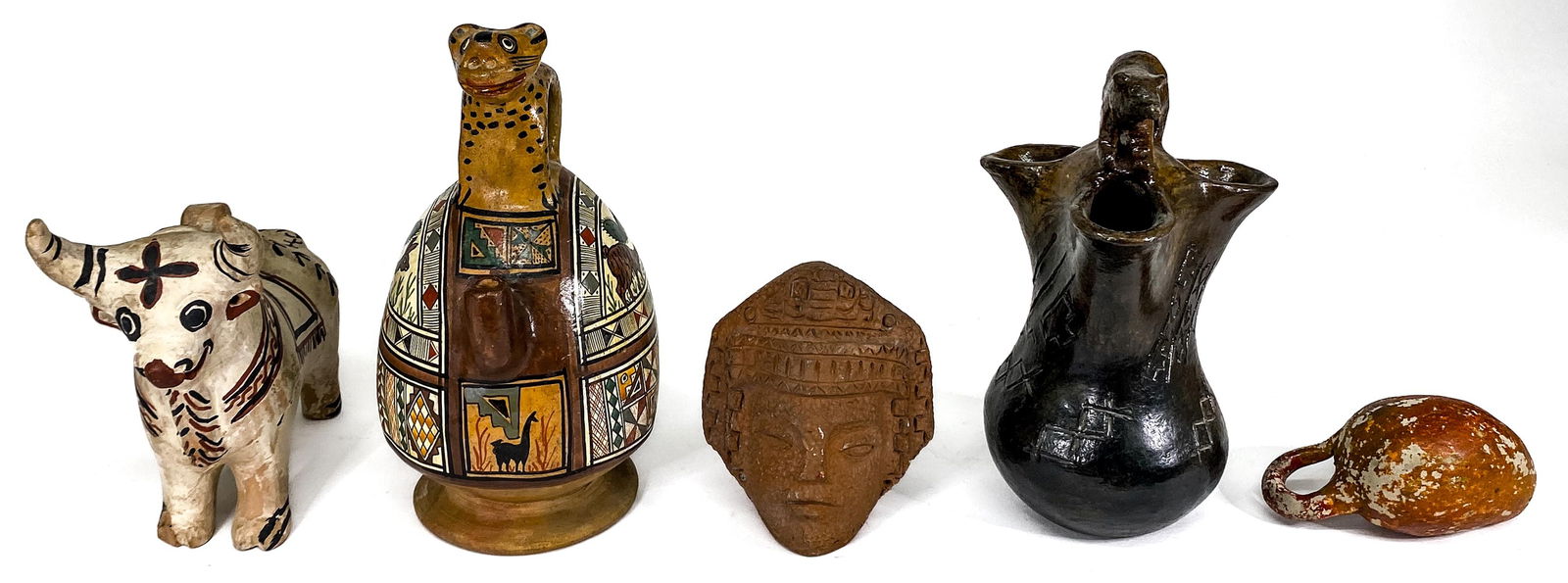 Various (5) Pottery and Other [Peru] (1 of 9)