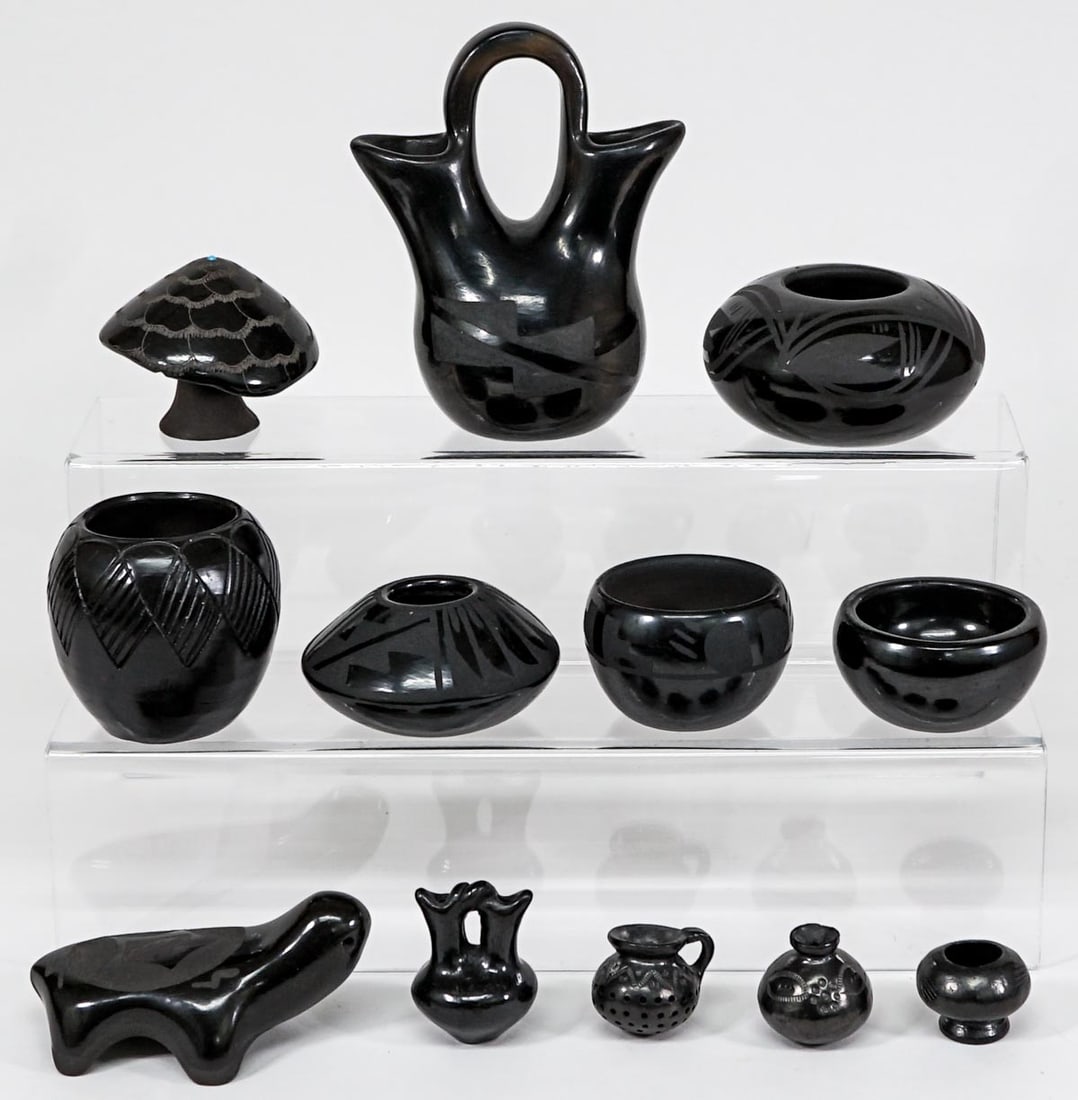 Southwest (12) Small Blackware Pottery (1 of 7)