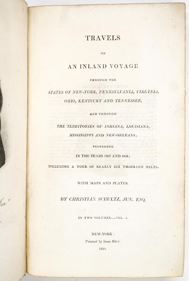 Travels on an Inland Voyage: U.S. States 1810 (1 of 17)