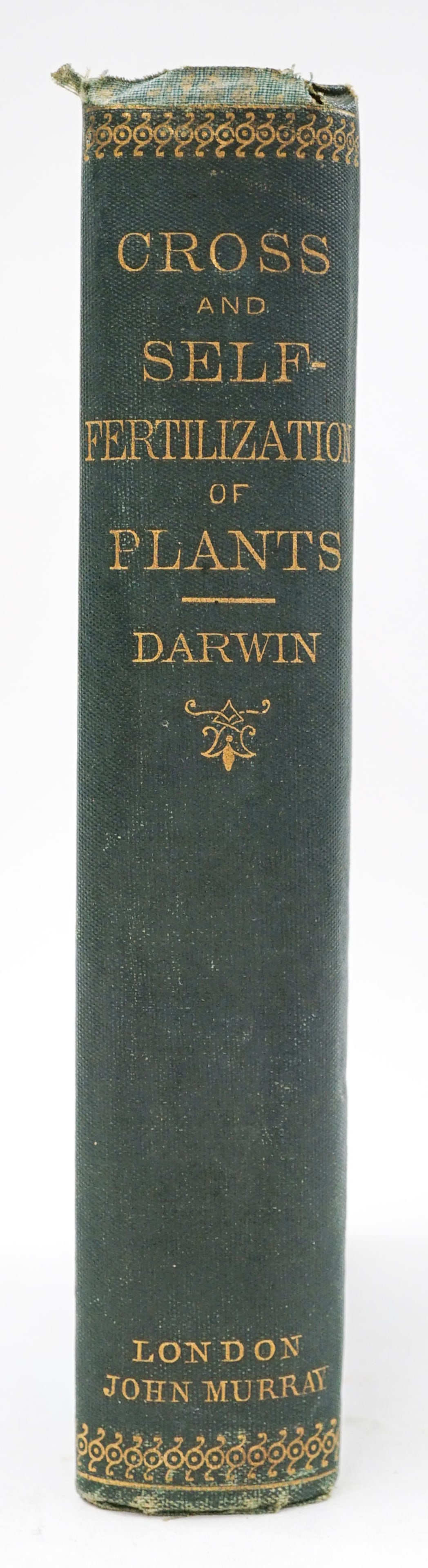 DARWIN, Charles. The Effects of Cross...1876: DARWIN, Charles (1809-1882). The Effects of Cross and Self Fertilisation in the Vegetable Kingdom. London: John Murray, 1876. FIRST. 8vo. Errata slip; one diagram, numerous tables. Original blind-stam