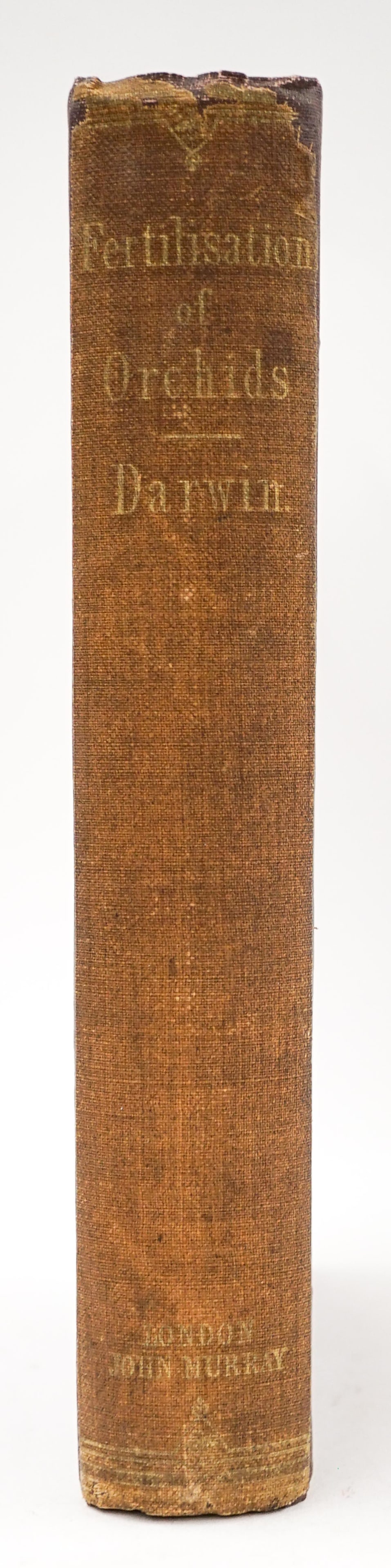 On the Various Contrivances...Darwin, 1862: [First Edition] Darwin, Charles On the Various Contrivances by which British and Foreign Orchids are fertilised by London: John Murray, 1862. 8vo in 12s, original maroon cloth (recased), spine and cov