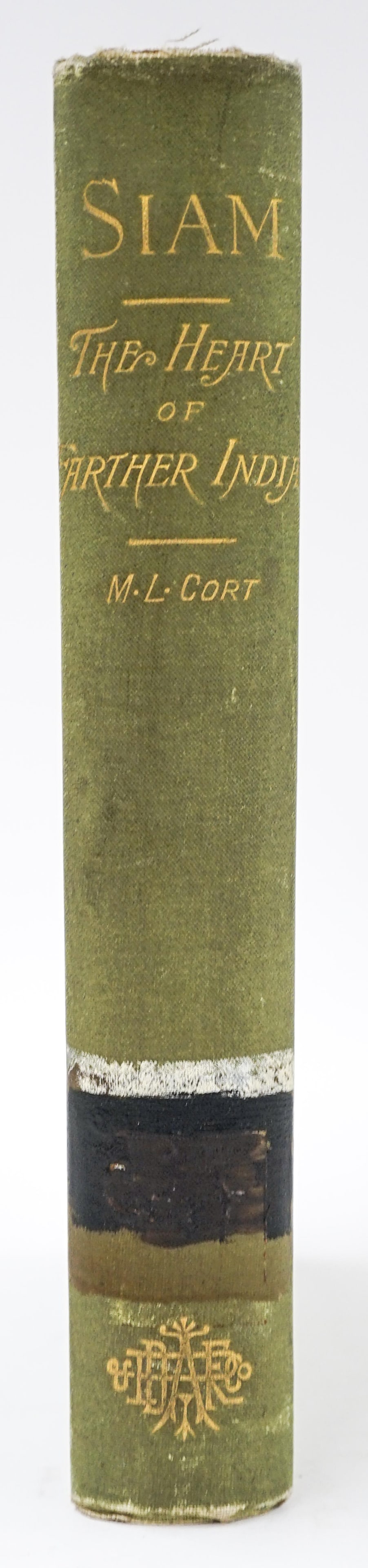Siam, The Heart of Farther India 1886 by Cort: Siam: or The Heart of India by Mary Lovina Cort. 1886 Anson D. F. Randolph Co., New York. 399 and 3 pages of publisher's adverts, illustrated with a folding map. Green cloth covers with cover and edge