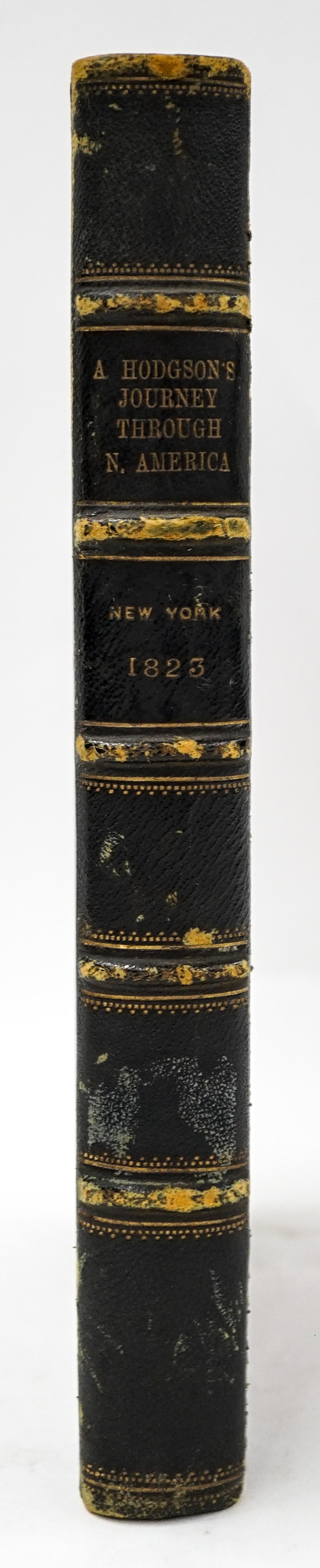 1823 Remarks Upon A Journey Through North America: 1823: Remarks Upon A Journey Through North America in the Years 1819, 1820, 1821 authored by Adam Hodgson, Samuel Whiting, New York, 1823, 335 pages, fair to good condition. Provenance: Birmingham-Sou