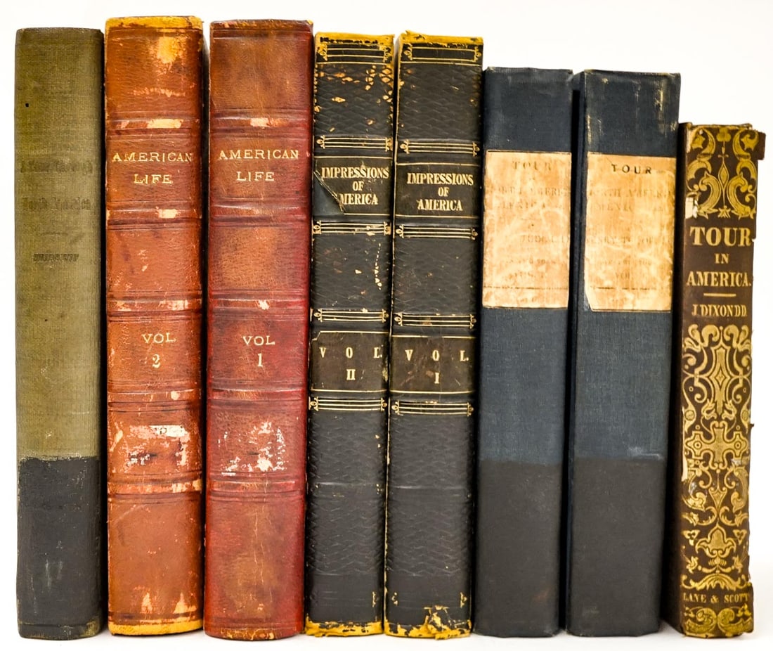 [Americana] Antique Books, Eight with Volume Sets: 1. SHIRREFF PATRICK, Farmer, Mungoswells, East Lothian. A Tour Through North America Together With a Comprehensive View of the Canadas and United States as Adapted for Agricultural Emigration. Edinbur