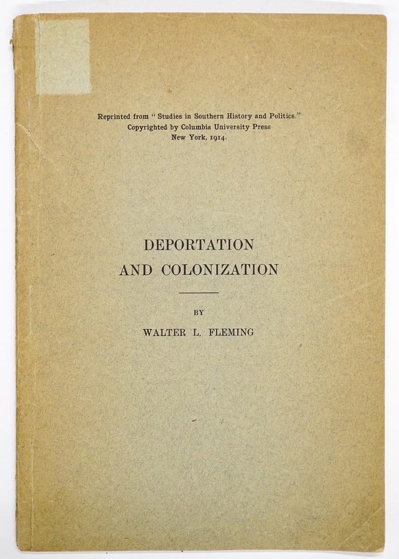 Deportation and Colonization, an Attempted Sol... (1 of 5)