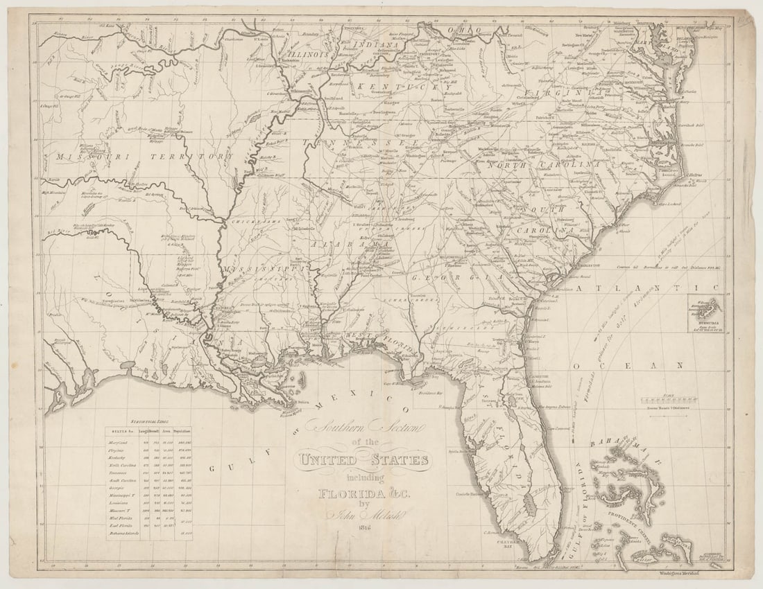 1816 Southern Section United States Florida (1 of 2)