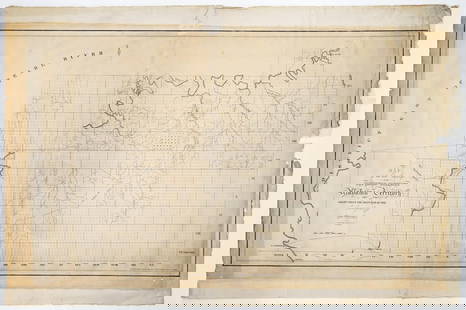 [181-] Alabama Map of the Late Surveys: [Alabama Territory] Map of the Late Surveys in the Southern District of the Alabama Territory. Drawn by Tanner, Vallance, Kearny & Co. Sc. Image size is 17.25 x 30.75, sheet size is 21 x 32 inches.