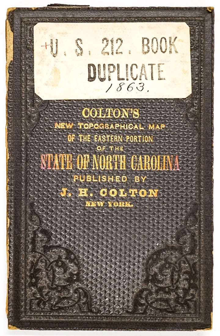 [North Carolina] Topographical Map 1863 (1 of 6)