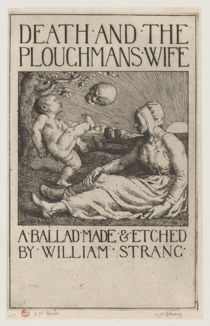 William Strang Signed Etching-2nd State (1 of 2)