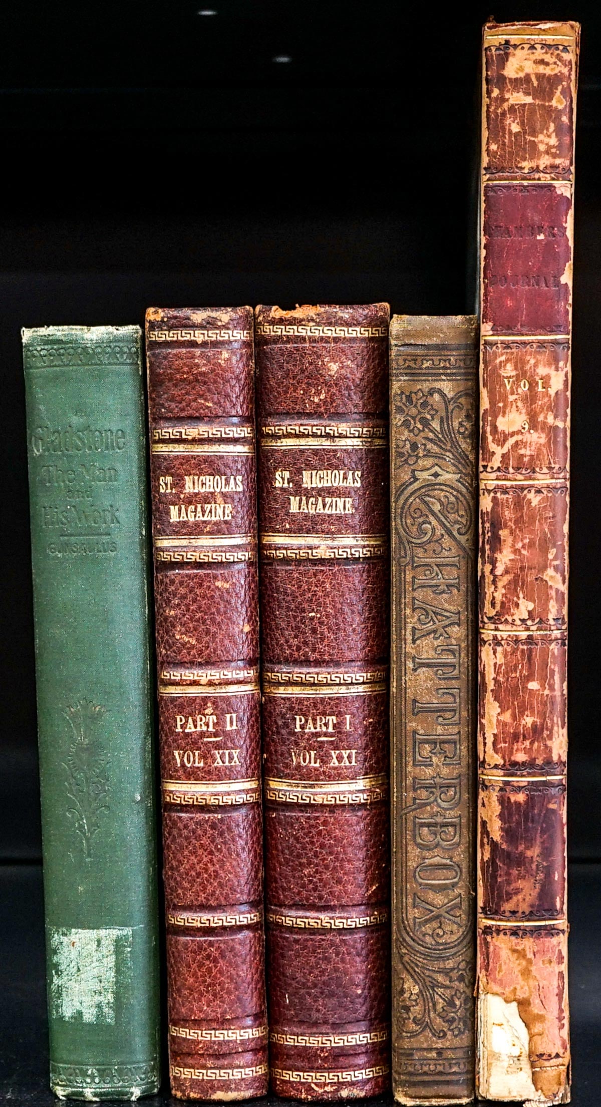 Antique Magazines (5) Bound Books (1 of 1)