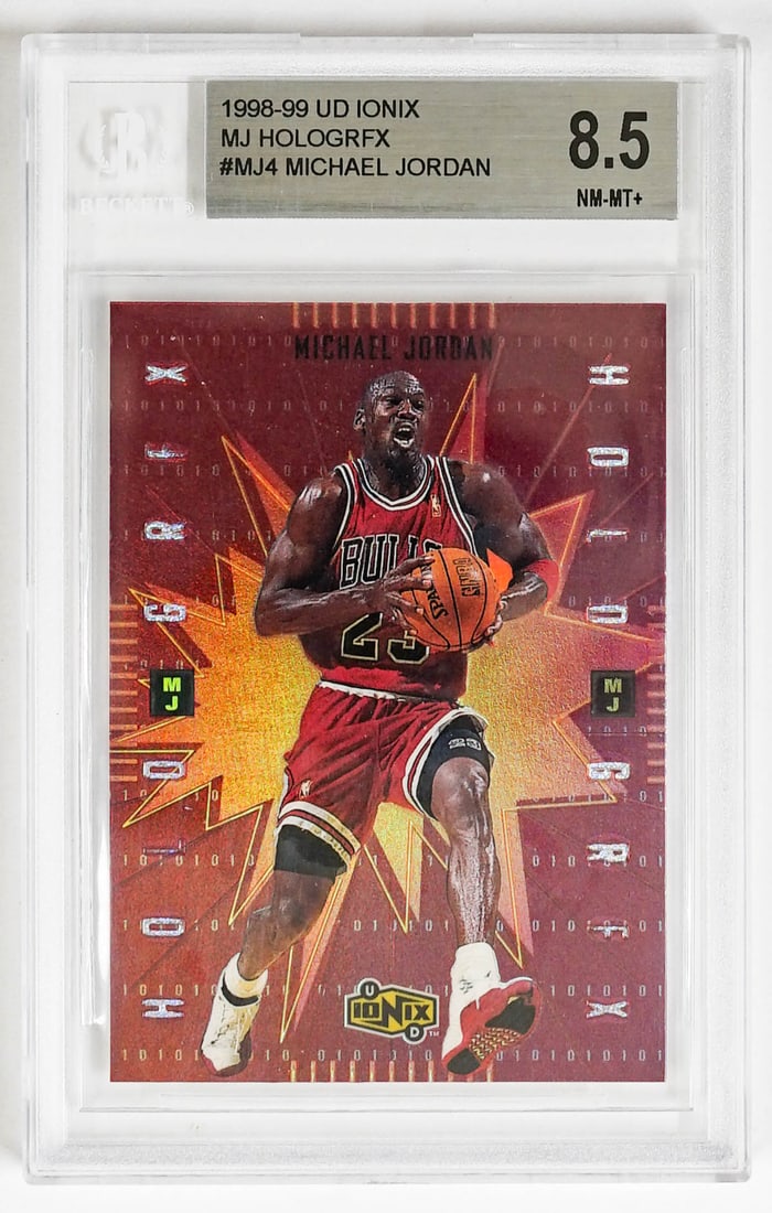 Michael Jordan 1998-99 UD Ionix Hologrfx BGS 8.5 (1 of 2)