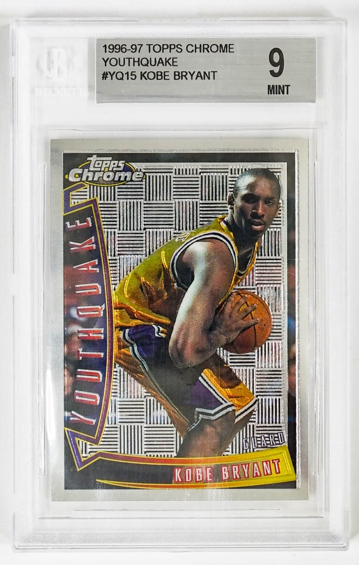 Kobe Bryant Topps Chrome Rookie #YQ15 BGS 9 (1 of 2)