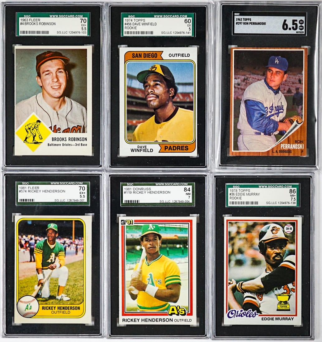 (6) Graded Sports Cards (1 of 2)