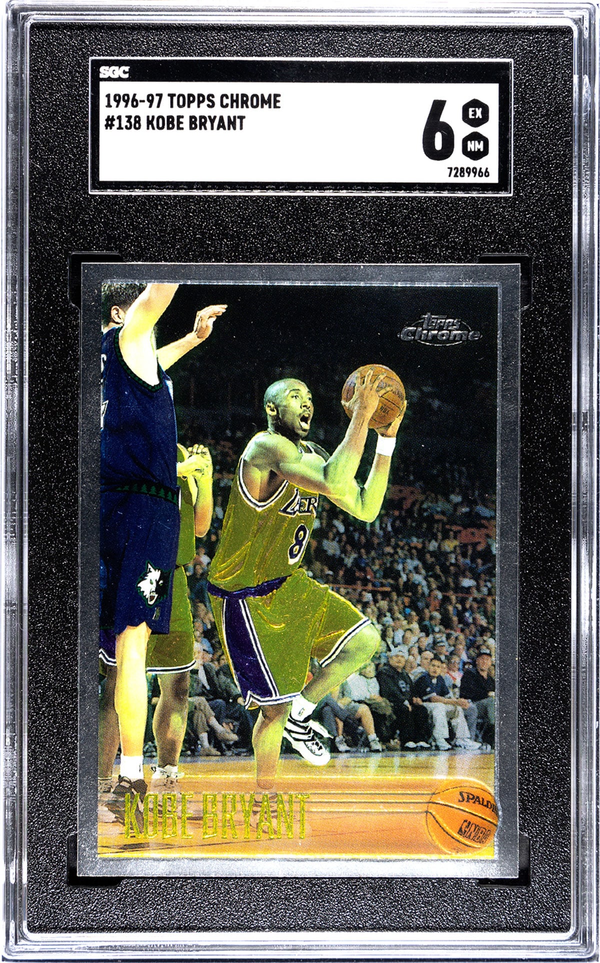 1996-97 Topps Chrome Kobe Bryant Rookie Card SGC (1 of 2)